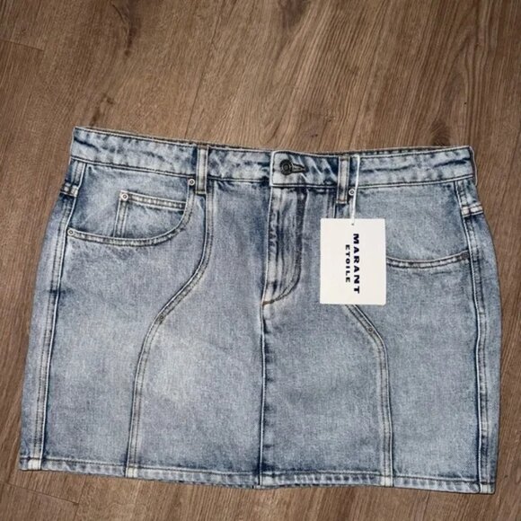 Isabel Marant Light Blue Denim Skirt - Picture 1 of 3